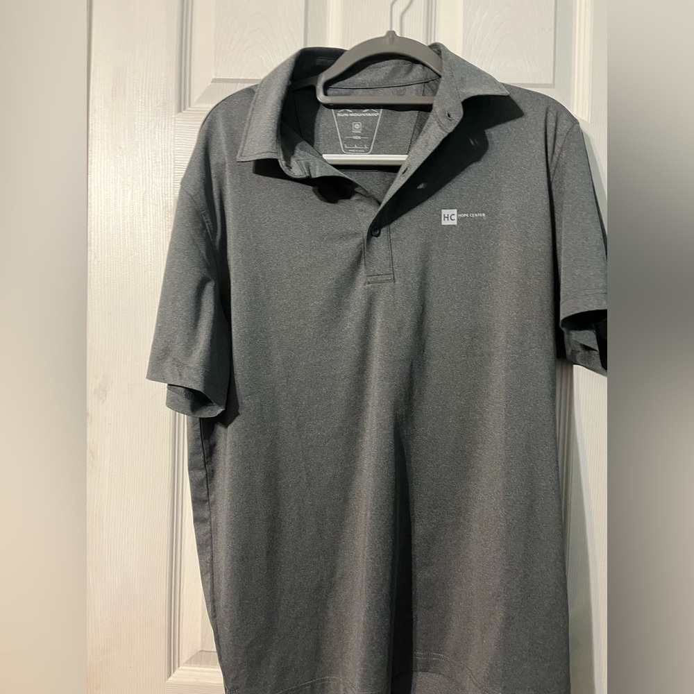 Sun mountain men’s large golf polo gray